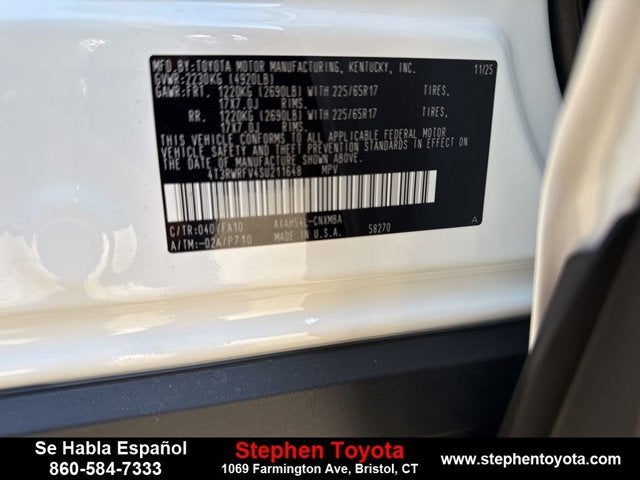 2025 Toyota RAV4 Hybrid XLE