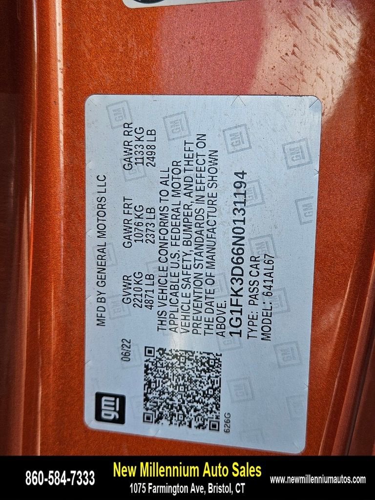 2022 Chevrolet Camaro ZL1