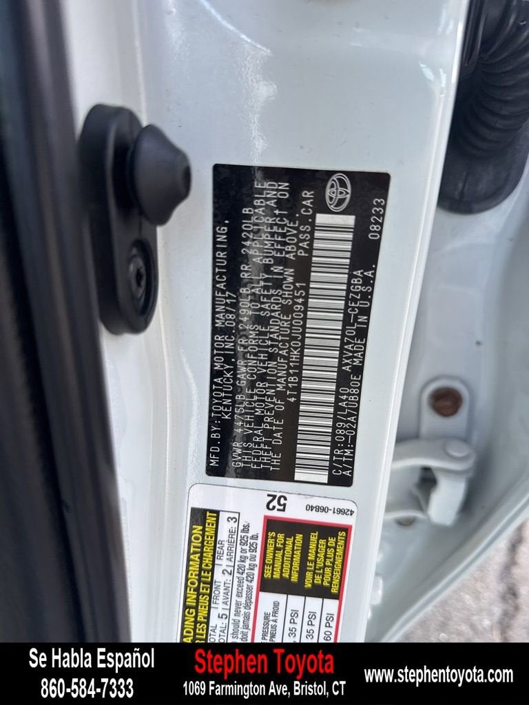 2018 Toyota Camry XLE