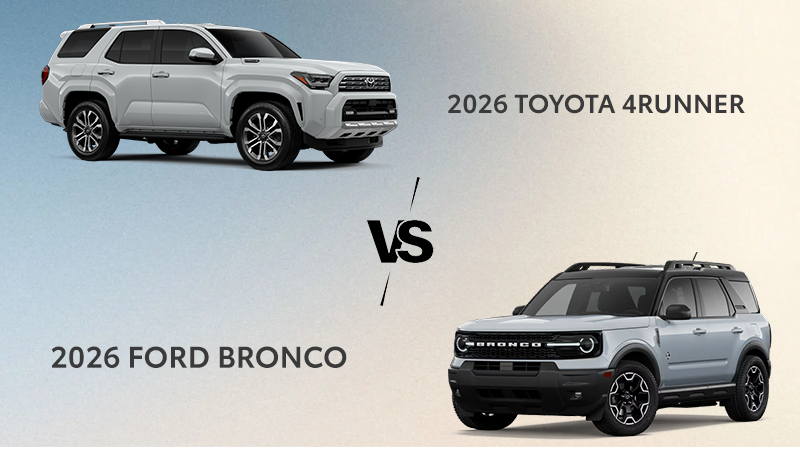 2026 Toyota 4Runner vs Ford Bronco