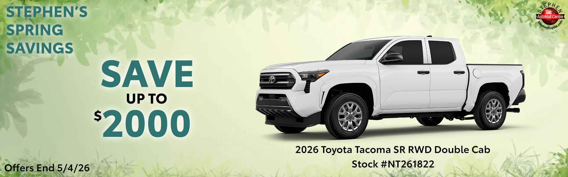 Toyota Tacoma Spring Sale