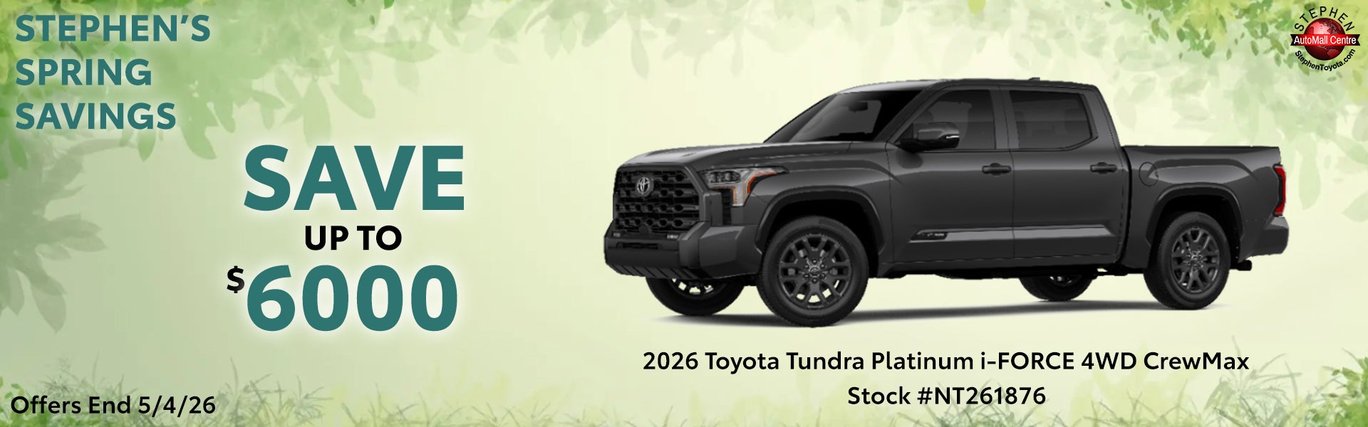 Toyota Tundra Spring Sale