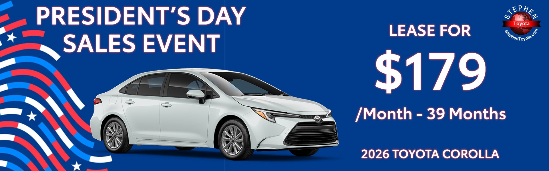 President's Day Sales Event Toyota Corolla