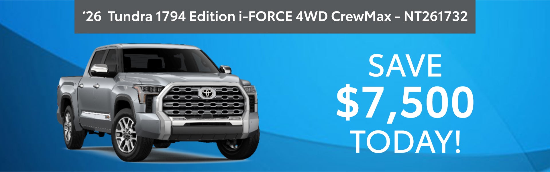 2026 Toyota Tundra 1794 Edition Special